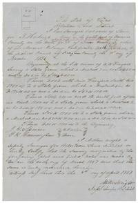 Field notes and plat of 640 acres for S. Hurbough on the north fork of Brier Creek by Milton Wright, surveyed 24 March 1857.