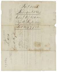 Back of the Kuykendall certificate, endorsed Robertson Class 3, colony certificate for 320 acres, filed in the General Land Office 9 August 1858.