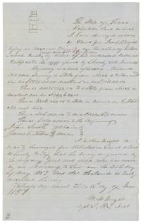 Milton Wright's field notes and plat for 14 acres on Cottonwood Creek, between Kincaid's 640 and G. J. Click's line.