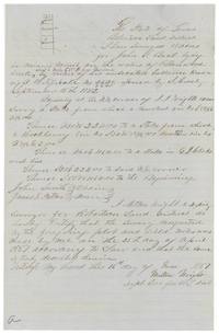 Milton Wright's field notes and plat of 18 acres for John S. Beal on Cottonwood Creek, surveyed 25 April 1857.