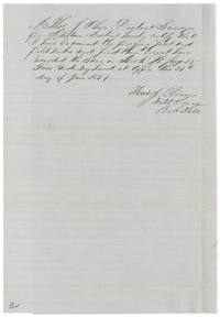 District Surveyor Thos. J. Oliver certifies the field notes correct and records them in Book B(?) page 35, 27 June 1857.
