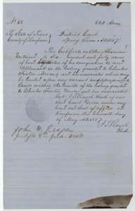 Mercer Colony certificate No. 68 issued by the Kaufman County District Court on 11 May 1857, entitling Alexander Eastwood to 640 acres.