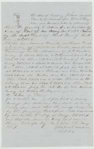 Field notes for a second 160 acres on Rush Creek surveyed for William N. Langston by deputy surveyor J. M. Eliot, 2 May 1857.