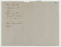 Wrapper for William Langston's affidavit concerning his name, filed 26 March 1863.