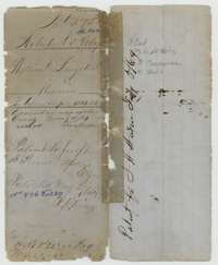File jacket for William Langston's 160 acres in Navarro County, Robertson 3rd Class, with the 1860 patent entry to Joseph H. Powell.