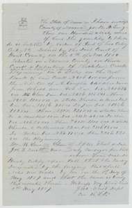 Field notes and sketch of 160 acres on Rush Creek, Navarro County, surveyed for William Langston by deputy surveyor J. M. Eliot, 1 May 1857.