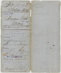 File jacket 3793 for Benjamin Roberts' 320 acres, noting the patent to Thompson Melton, assignee, 18 March 1858, No. 433 Vol. 17.