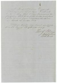 District Surveyor Thos. J. Oliver certifies he examined the notes and recorded them in Book L page 394, 1 September 1857.