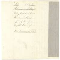 Filing wrapper for the transfer from Charles L. Jones to George H. Cunningham, filed 18 January 1858.
