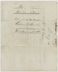 Back of the certificate, endorsed File 3809 Robertson 3rd Class, William H. Burrow, filed 18 January 1858.