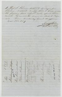 Thos. J. Oliver certifies the Eliot survey recorded in Book L page 431, 28 November 1857; wrapper marked Abst #112, patented 7 June 1860, No. 517.