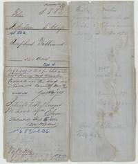 File jacket for Josephus Williams's 320 acres, Robertson 3rd class, patented to W. M. Love 5 February 1862, No. 68 Vol. 36.