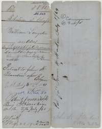 Outer wrapper for William Langston's 480-acre Mercer's Colony survey, with the patent entry of 3 July 1860 to John H. Blanton, assignee.