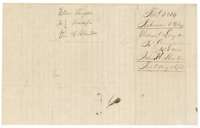 Jacket for the transfer from William Langston to John H. Blanton, 480 acres, marked filed 16 August 1858.