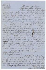 Field notes and sketch plat for 480 acres on Mill Creek, surveyed for William Langston by deputy surveyor Milton Wright, 11 July 1857.