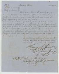Mercer's Colony certificate for 640 acres granted to John Jacobs by the Navarro County District Court, 7 December 1855.