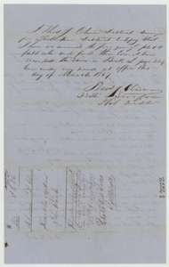 District surveyor's certificate of March 1857 that the Ellis County plat and field notes were examined and recorded in Book L, page 284, with a file docket.