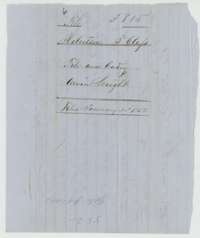 Wrapper for the file and entry of Arvin Wright, with the Land Office filing note of 20 January 1858.