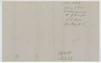 Wrapper for the transfer of James M. Clendening's certificate to J. B. Tyus, filed 13 February 1858.
