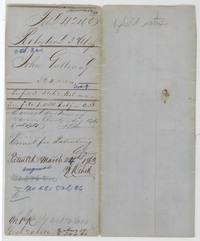 File jacket, file 4240 Robertson 3rd Class, abst. 321, John Galloway 320 acres, correct on map 13 August 1860, patented March 1863, No. 581 Vol. 36.