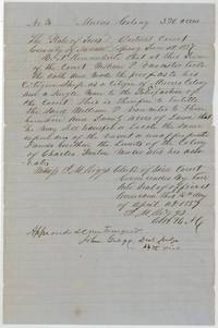 Navarro County District Court certificate entitling William P. Vanmeter to 320 acres in Mercer's Colony, 15 April 1857.