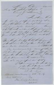 Mercer's Colony certificate No. 45 for 640 acres, issued to Martha Fullerton by the Navarro County District Court on 15 April 1857 and approved 16 April 1857.
