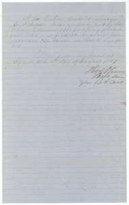 District surveyor's certificate of 4 August 1857 that the Fullerton field notes were examined and recorded in Book L, page 418.