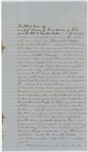 Transfer of Martha Fullerton's Mercer's Colony certificate No. 45 to Francis L. Barziza for $200, dated 17 April 1857.