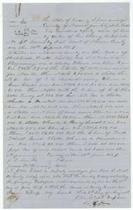 Field notes for 640 acres for Elizabeth Welch on the waters of Richland Creek, surveyed by deputy surveyor J. M. Eliot, 13 June 1857, with a sketch plat.