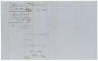 Docket wrapper for the field notes of 640 acres for Elizabeth Welch, filed in May 1858.