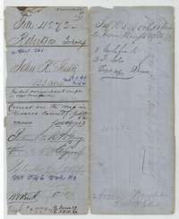 File jacket for John R. Shultz's 133 acres in Navarro County, patented to the assignee R. W. Gray in October 1860.