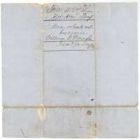Wrapper for the Mercer colonist's certificate of William G. Donaghe, filed at the Land Office on 27 May 1858.