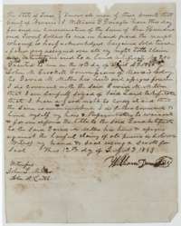 Transfer of 12 July 1853 in which William G. Donaghe sold his Mercer Colony certificate No. 204 to David M. Miller for $120.