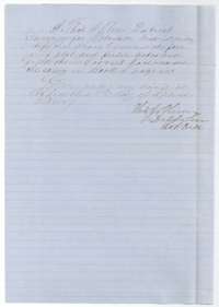 District surveyor Thomas J. Oliver's certificate that he examined the 258-acre field notes and found them correct, 2 September 1857.