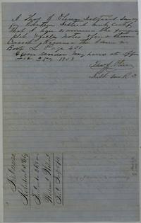 Thos. J. Oliver examines the Wilson survey and records it in Book L page 450, 25 February 1858.