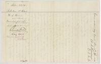 Wrapper for W. T. Wilson's corrected field notes filed 15 April 1876, Rhaads Fisher, chief clerk, patented June 21/76.