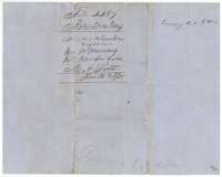 Wrapper for the Downing to Scott transfer, marked File 4467, Robertson 3rd Class, Mercer's Colony certificate for 640 acres.