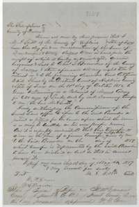 Deed in which M. A. Scott sells the Downing certificate to Charles J. Browder of Dallas for $320, replacing an earlier lost transfer, May 1859.