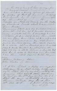 Certified copy of the field notes for 120 acres on Richland Creek surveyed for Joseph H. Powell by J. M. Eliot, 5 February 1858.