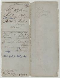 File jacket, file 4913 Robertson 3rd Class, Bolden G. Waites 320 acres, with patent entry of 24 November 1862 and contents list: cert, field notes, patent.