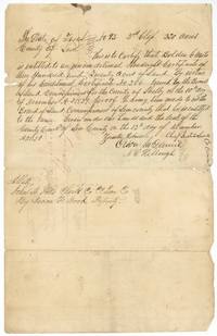 Leon County unconditional headright certificate No. 93, 3rd class, 320 acres to Bolden G. Waits, issued 13 December 1851 on conditional certificate No. 286.