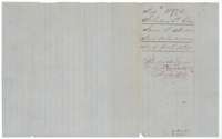 Jacket for the field notes of James R. Meador, Robertson Third Class, filed in the General Land Office on 13 November 1859.