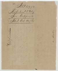 Wrapper for the county surveyor's certificate in the Meador file, filed 21 October 1861.