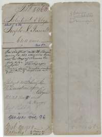 File jacket for Joseph L. French's 640 acres, a Mercer's Colony headright in Navarro County, patented to the assignee John C. McCuistion in November 1862.