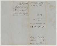 Filing wrapper for the designation of the French survey, received at the Land Office 18 February 1861.