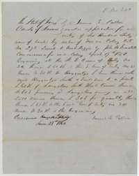 Application of James E. Patton, 28 June 1860, to locate 640 acres on Noah Kezzia's Mercer's Colony certificate No. 278.