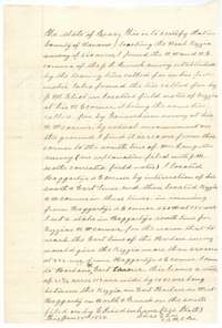 Certificate of Chas. E. Lee, 23 January 1888, describing how he found the corners of the French survey and located the Kezzia northwest corner.