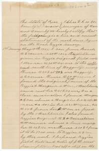 Statement of county surveyor Chas. E. Lee describing his three surveys of the Kezzia tract, beginning with his run of 10 May 1887.