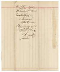 Jacket for the surveyor's statement of Chas. E. Lee, dated 2 May 1888.