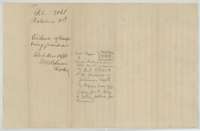 Jacket marked evidence that the transfer from Noah Kezzia to Charles Parker was fraudulent, filed 12 November 1886.